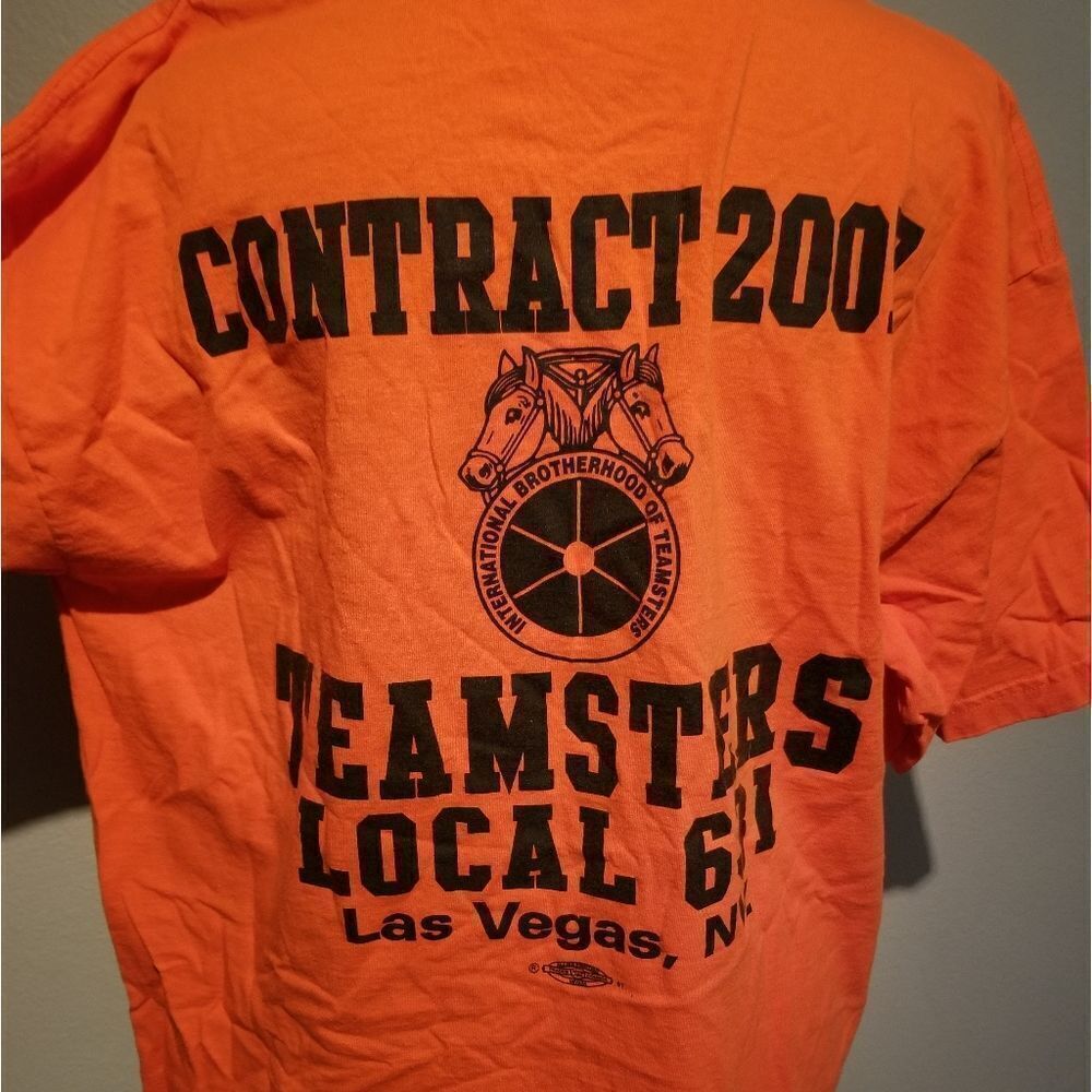 TEAMSTERS UNION LOCAL 631 LS VEGAS T SHIRT XL. B30 - Picture 2 of 6